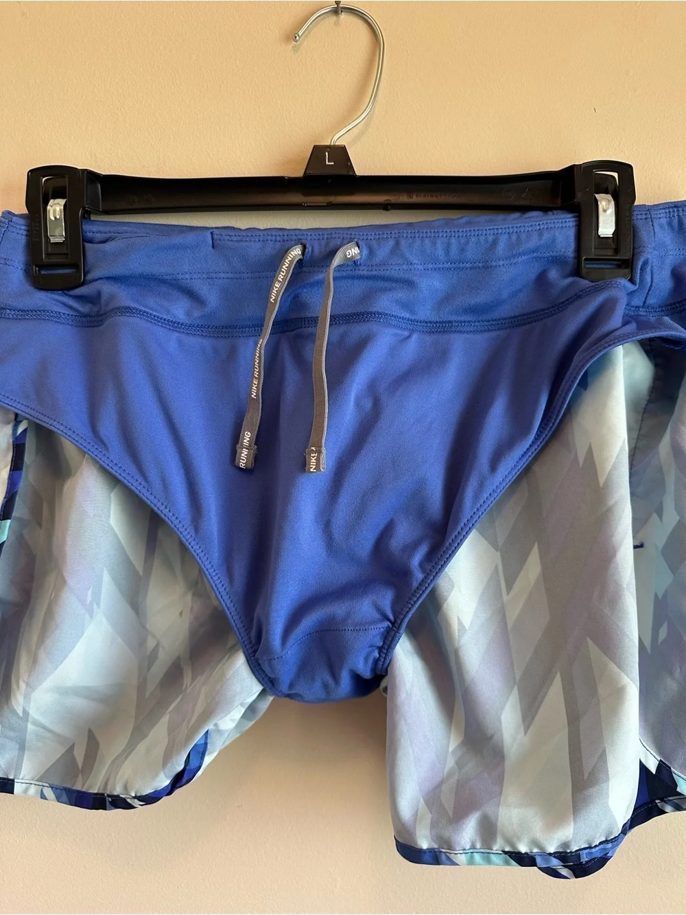 Nike Flex Rival Dri Fit Women’s XL Running Shorts Chevron Pattern Brief Liner